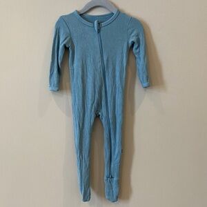 Kyte BABY Dusty Blue Ribbed Footie